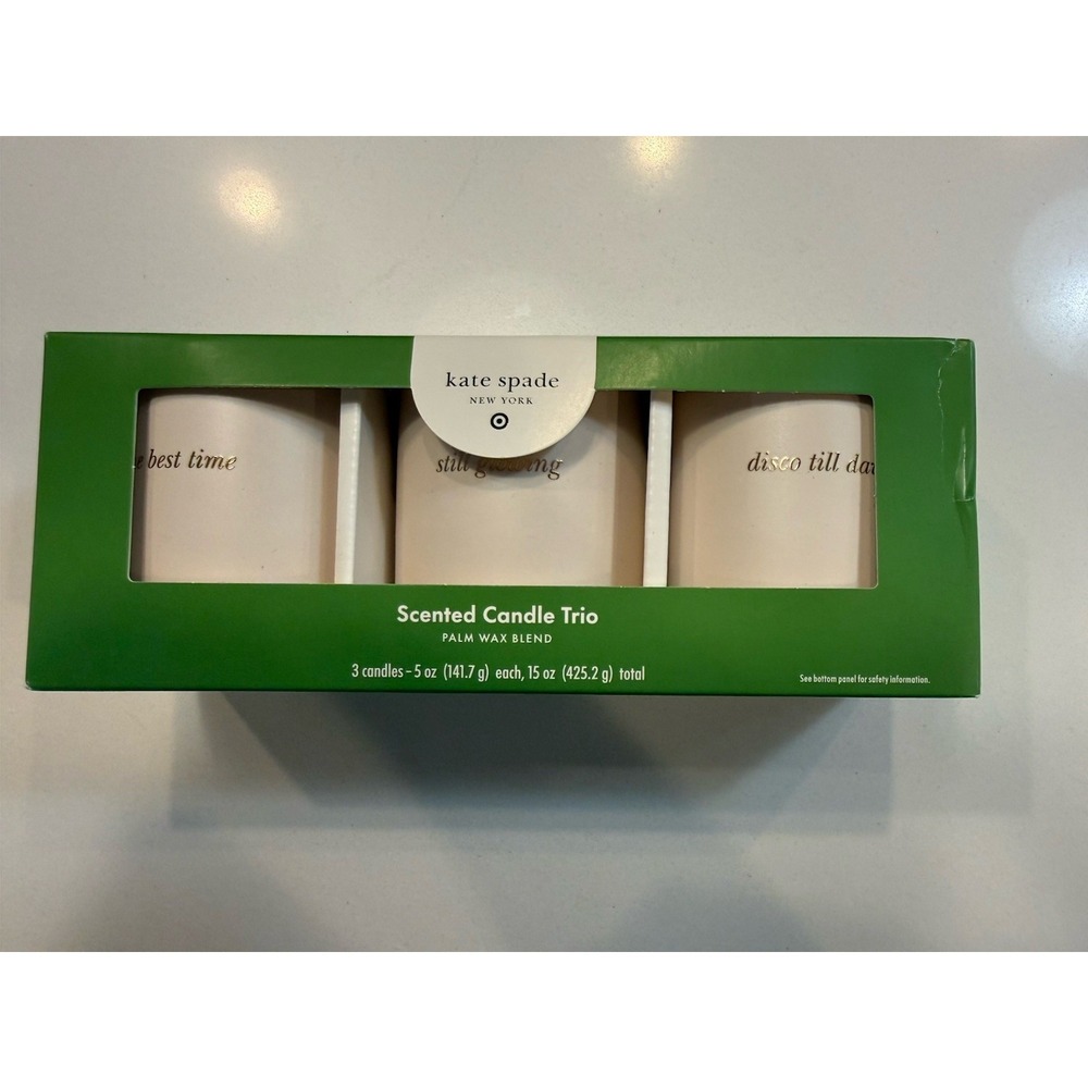 Kate Spade Scented Candle Trio NEW